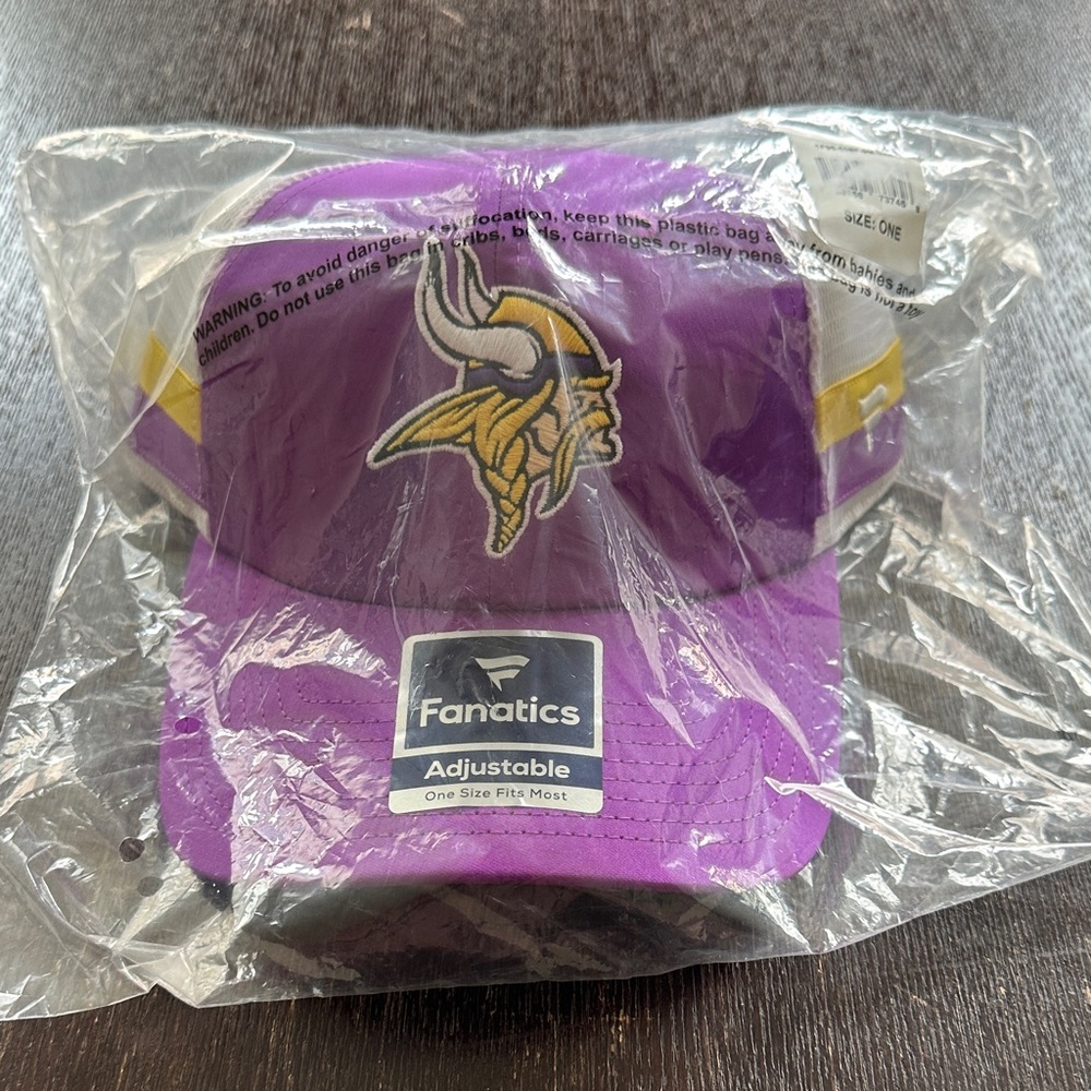 Fanatics Minnesota Vikings Purple and Gold SnapBack Hat